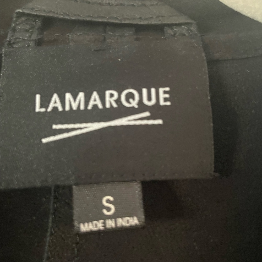 Lamarque leather drape jacket - Picture 4 of 9